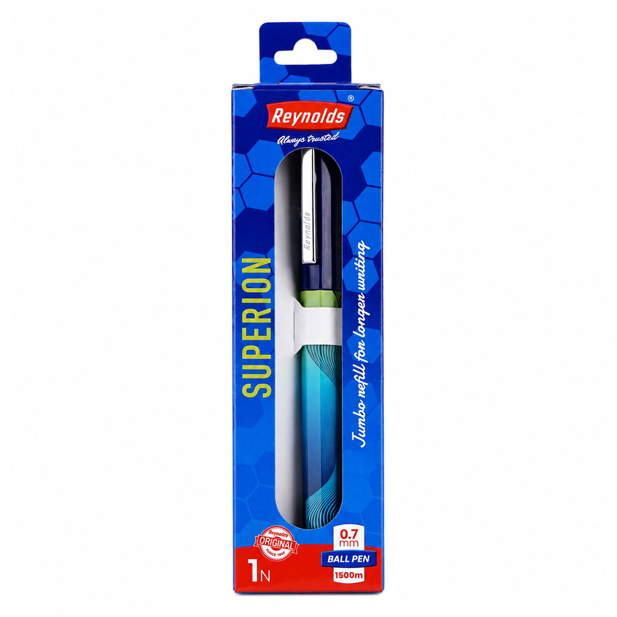 Reynolds Superion Ballpen | 0.7mm | Blue Ink | Cap Type