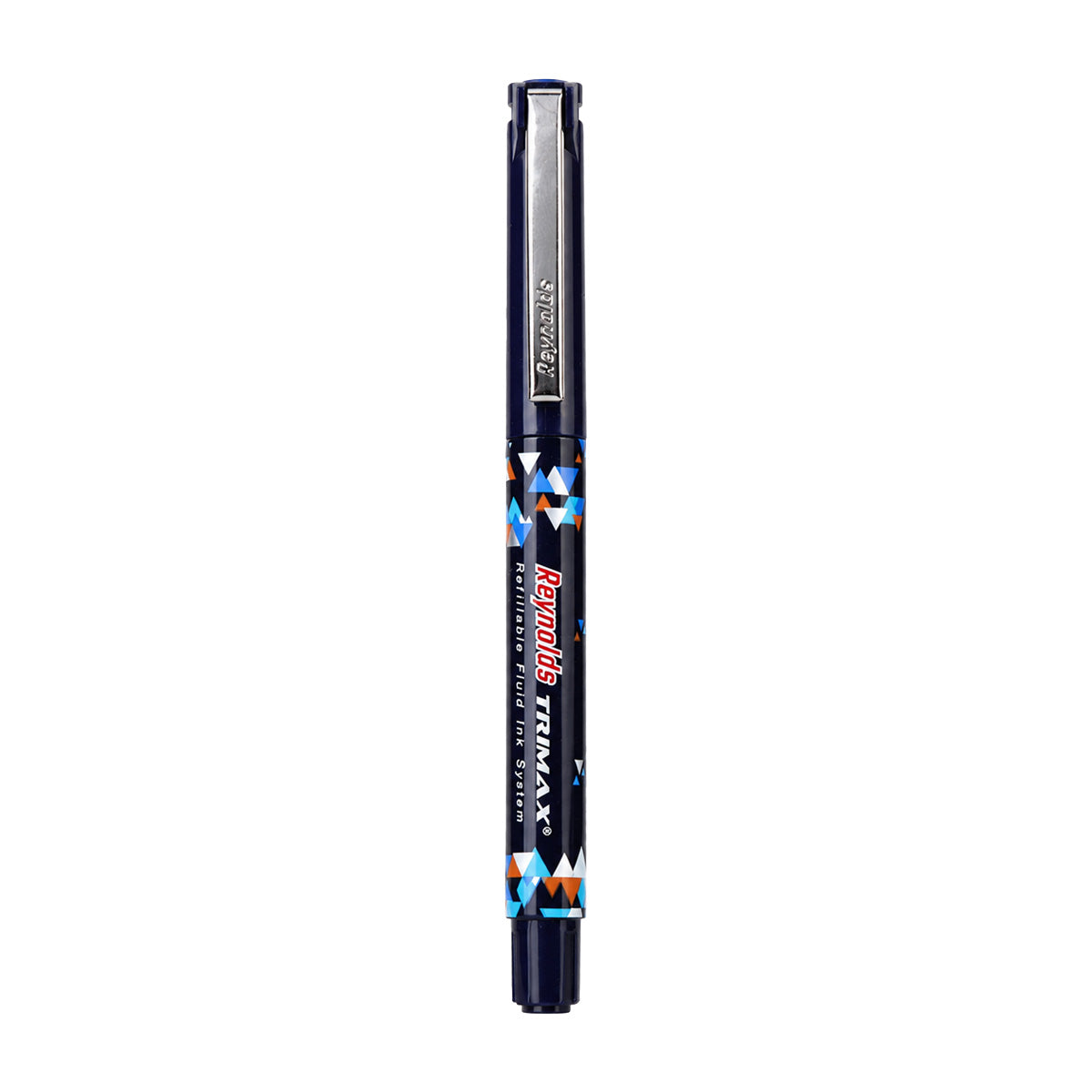 Reynolds Trimax Blue Roller Pen — Pack of 4 + Free Highlighter | Smooth Writing