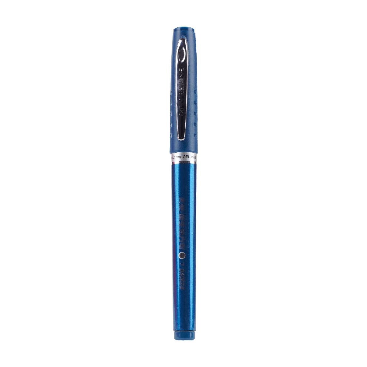 Baoke 0.7 mm Blue‑Black Gel Ink Rollerball Pen – Set of 2