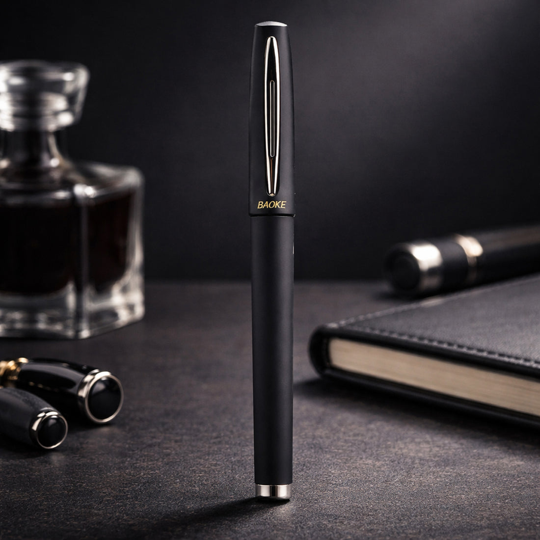 Baoke 183A Black 0.7 mm Rollerball Pen