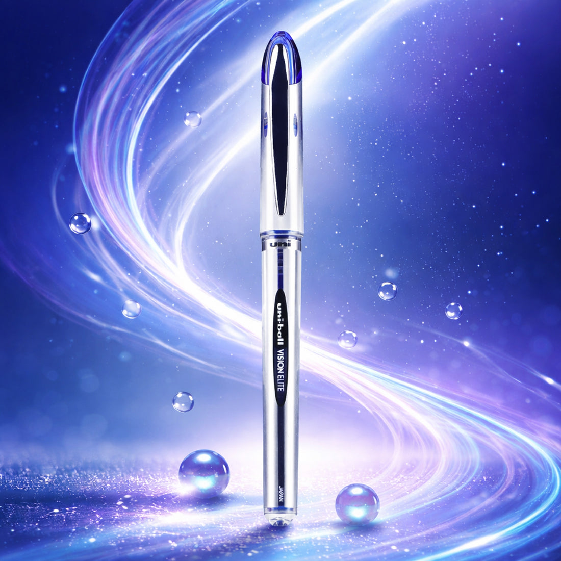 Uni-ball Vision Elite UB-200 Blue 0.8mm Rollerball Pen - Super Ink