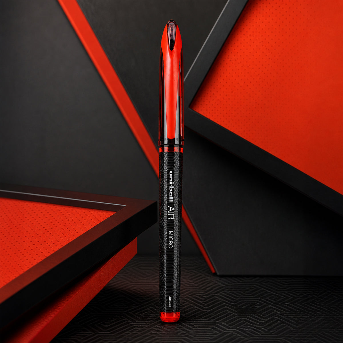 uni-ball Air Micro UBA188M Red Ink Rollerball Pen - Smooth Medium Tip