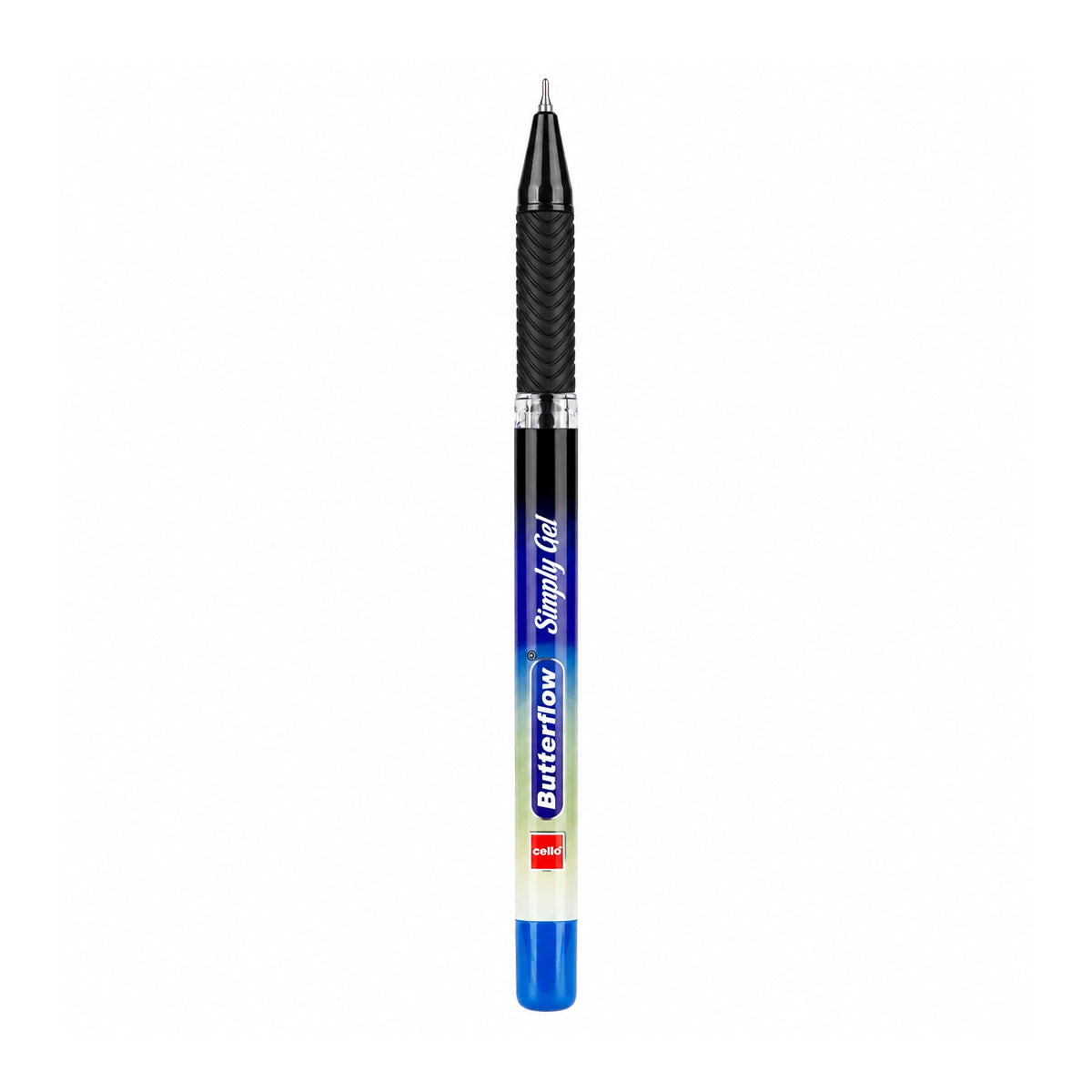 Cello Butterflow Black Gel Pen – Set of 10
