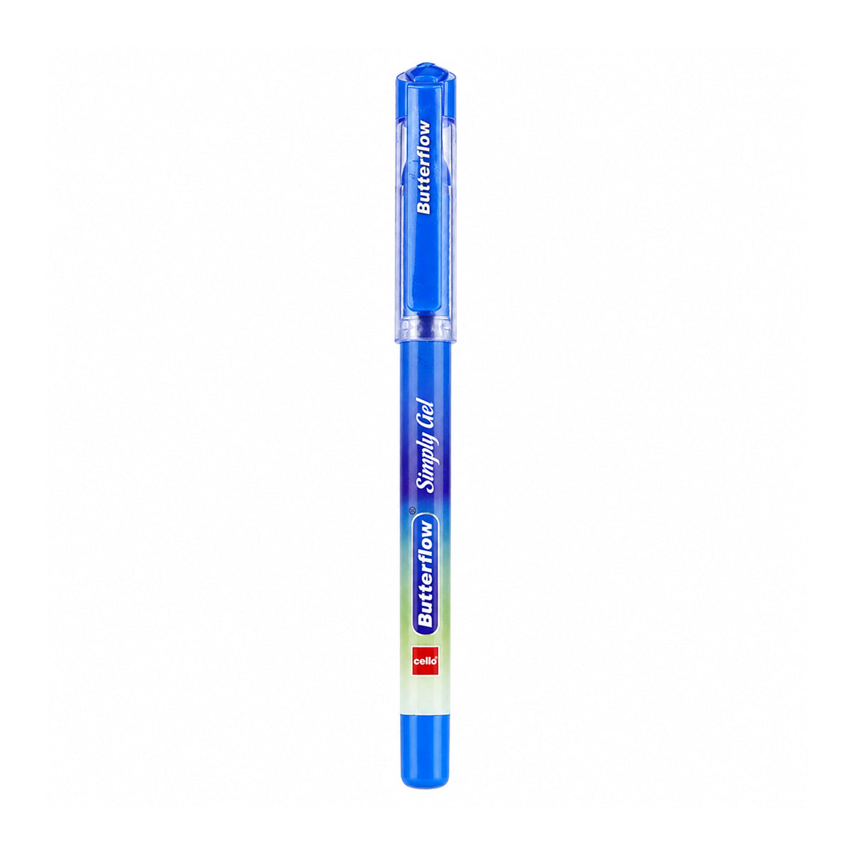 Cello Butterflow Blue Gel Pen – Set of 10