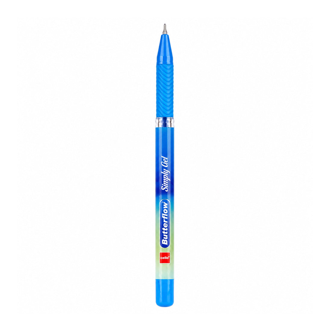Cello Butterflow Blue Gel Pen – Set of 10