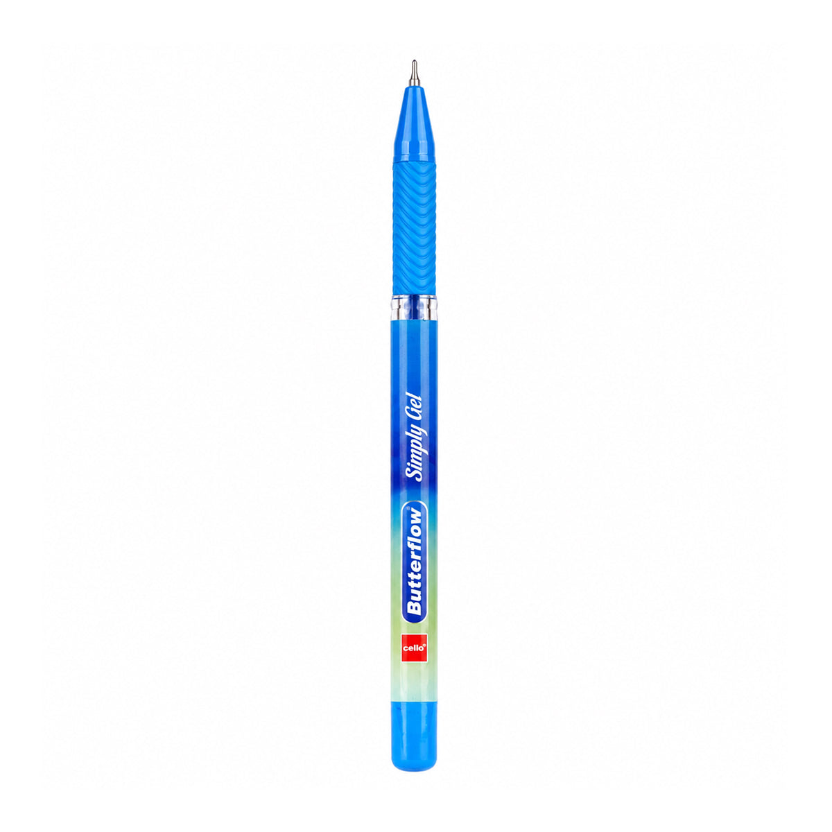 Cello Butterflow Blue Gel Pen – Set of 10
