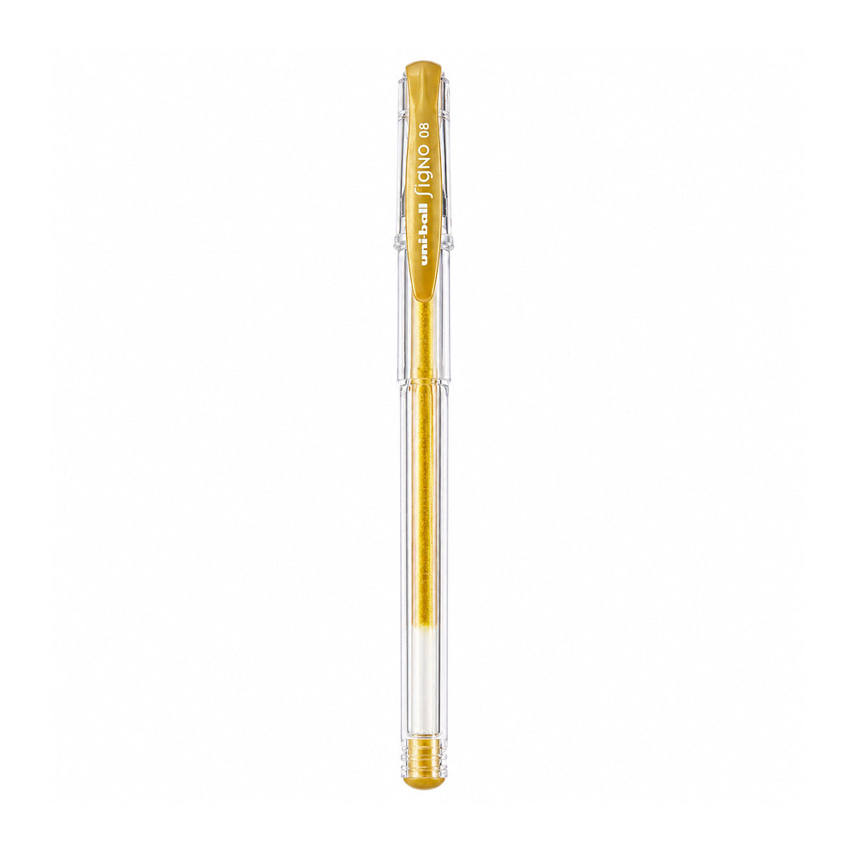 Uni‑Ball Signo UM‑100 Gold Gel Pen – Metallic Ink