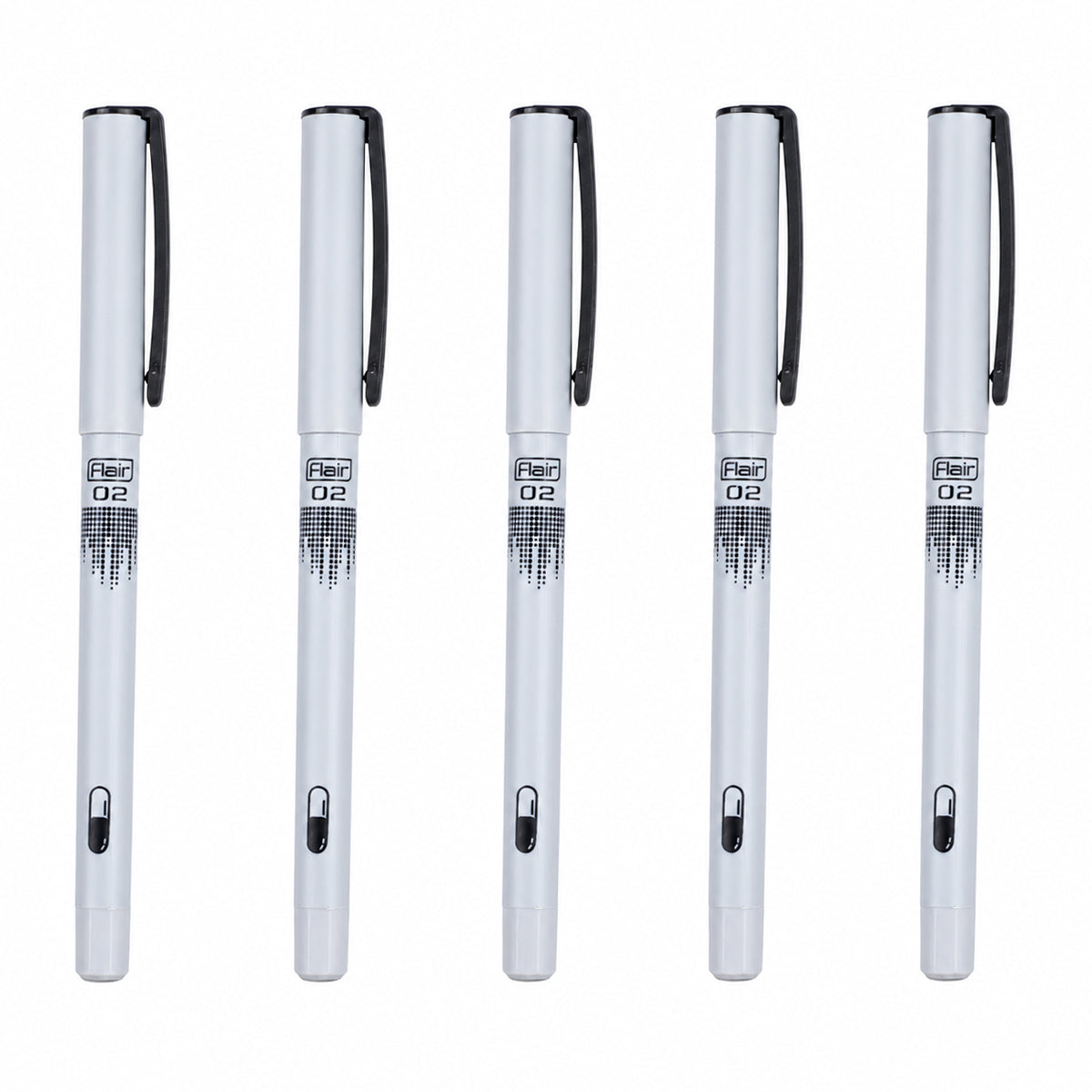 Flair 02 Blue Ink Ball Pen — Blue, Grey Body