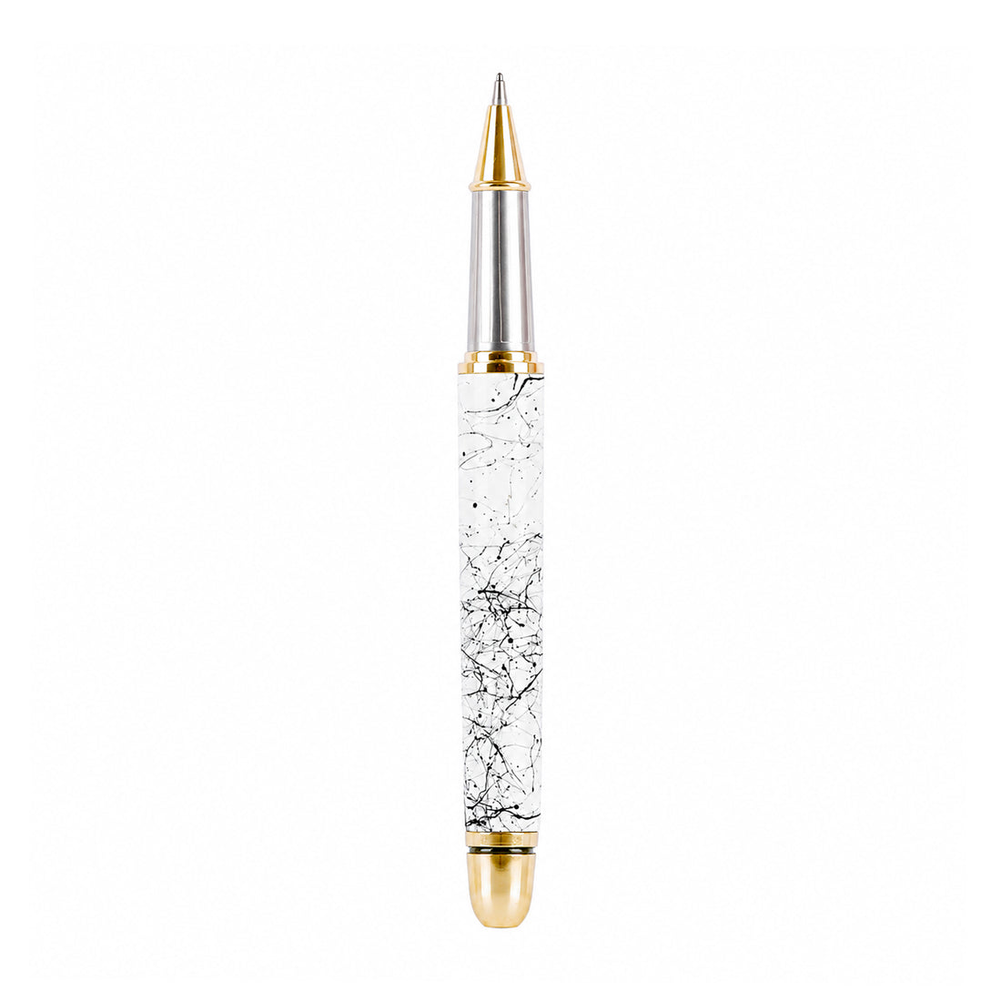 Picasso Parry Verona White Marble Pattern Ball Pen