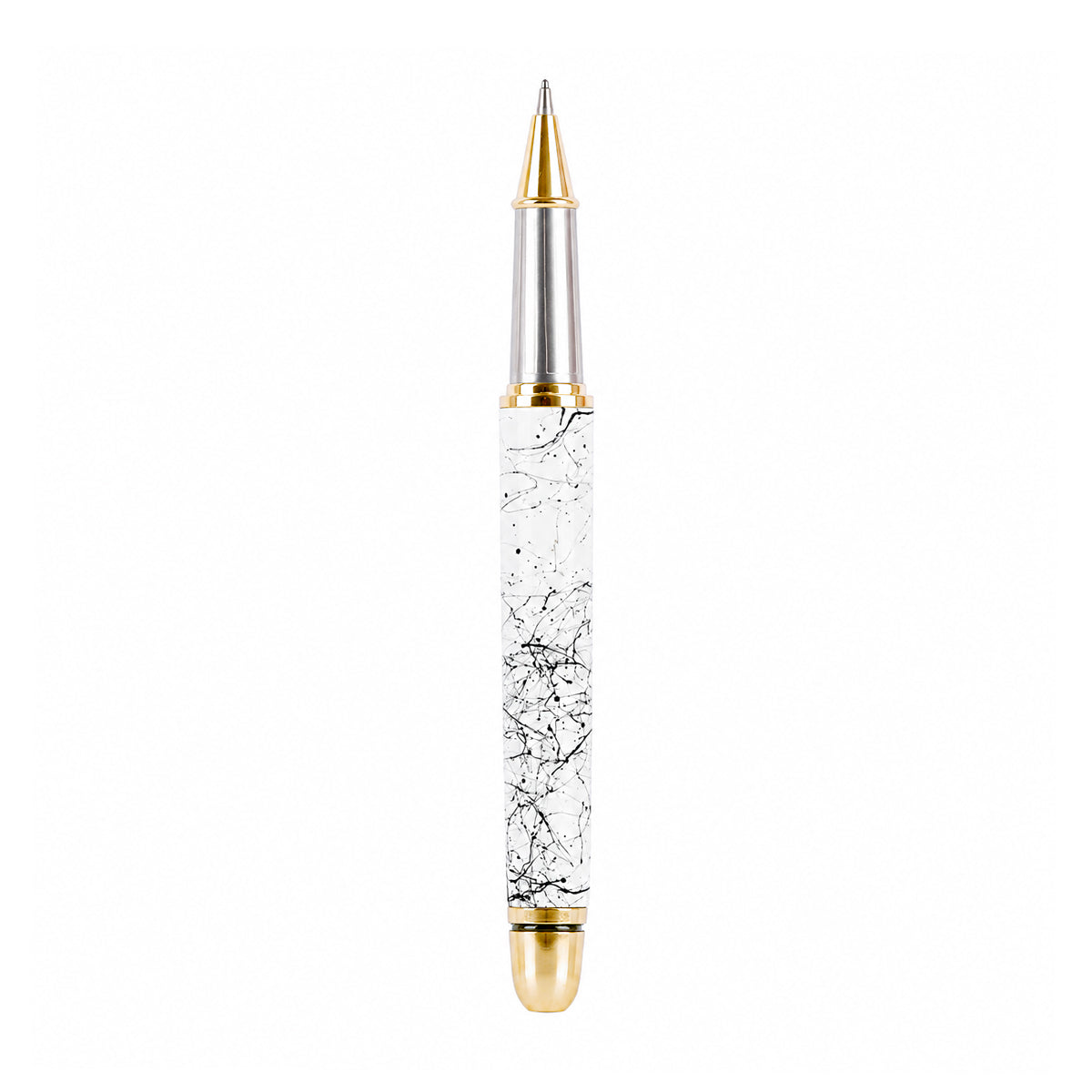 Picasso Parry Verona White Marble Pattern Ball Pen