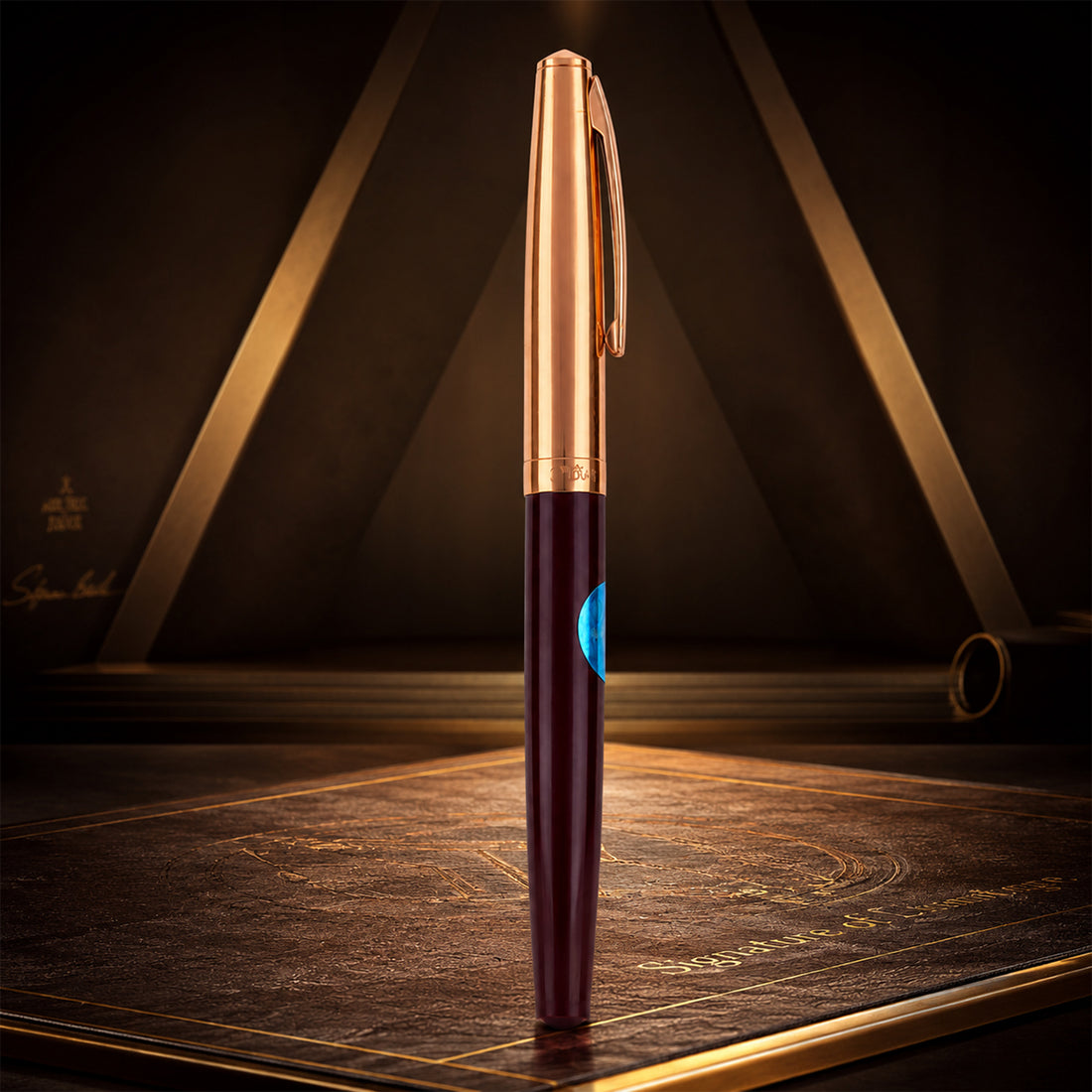 Hero 330 Maroon Aerometric Fine Nib Fountain Pen