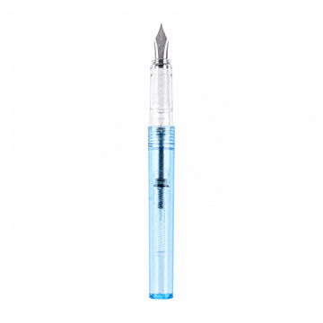 Yiren 312A Transparent Blue Fine Nib Converter Fountain Pen