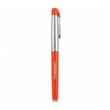 Camlin 36 Red Fine Nib Eye Dropper Fountain Pen