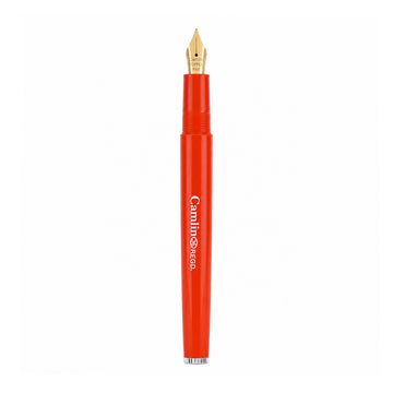 Camlin 36 Red Fine Nib Eye Dropper Fountain Pen