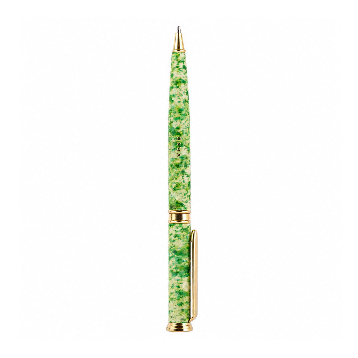 Gama Green Marble Finish Fine Nib Converter Fountain Pen and Ballpoint Pen Set
