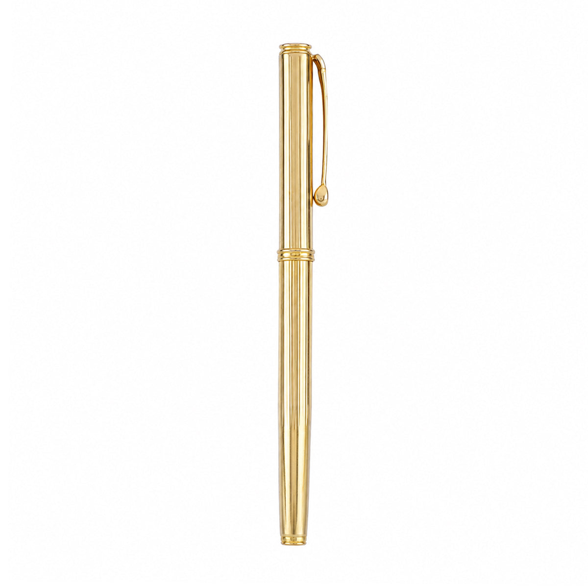 Elysee Golden Vertical Design Eye Dropper Fine Nib Fountain Pen