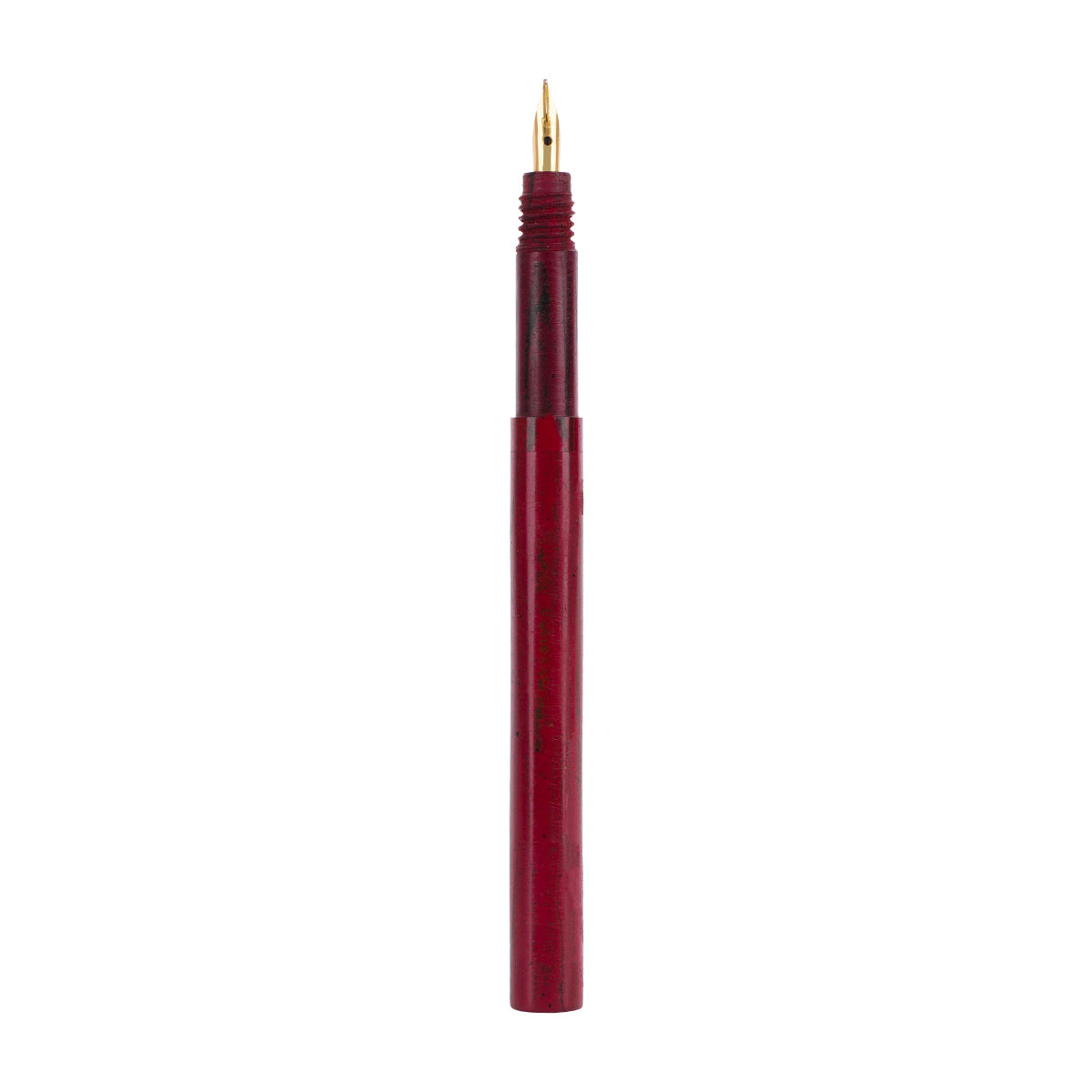 Penhouse.in Ebonite Slim Red Swirl Pattern Eye Dropper Medium Nib Fountain Pen