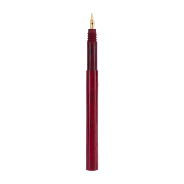 Penhouse.in Ebonite Slim Red Swirl Pattern Eye Dropper Medium Nib Fountain Pen