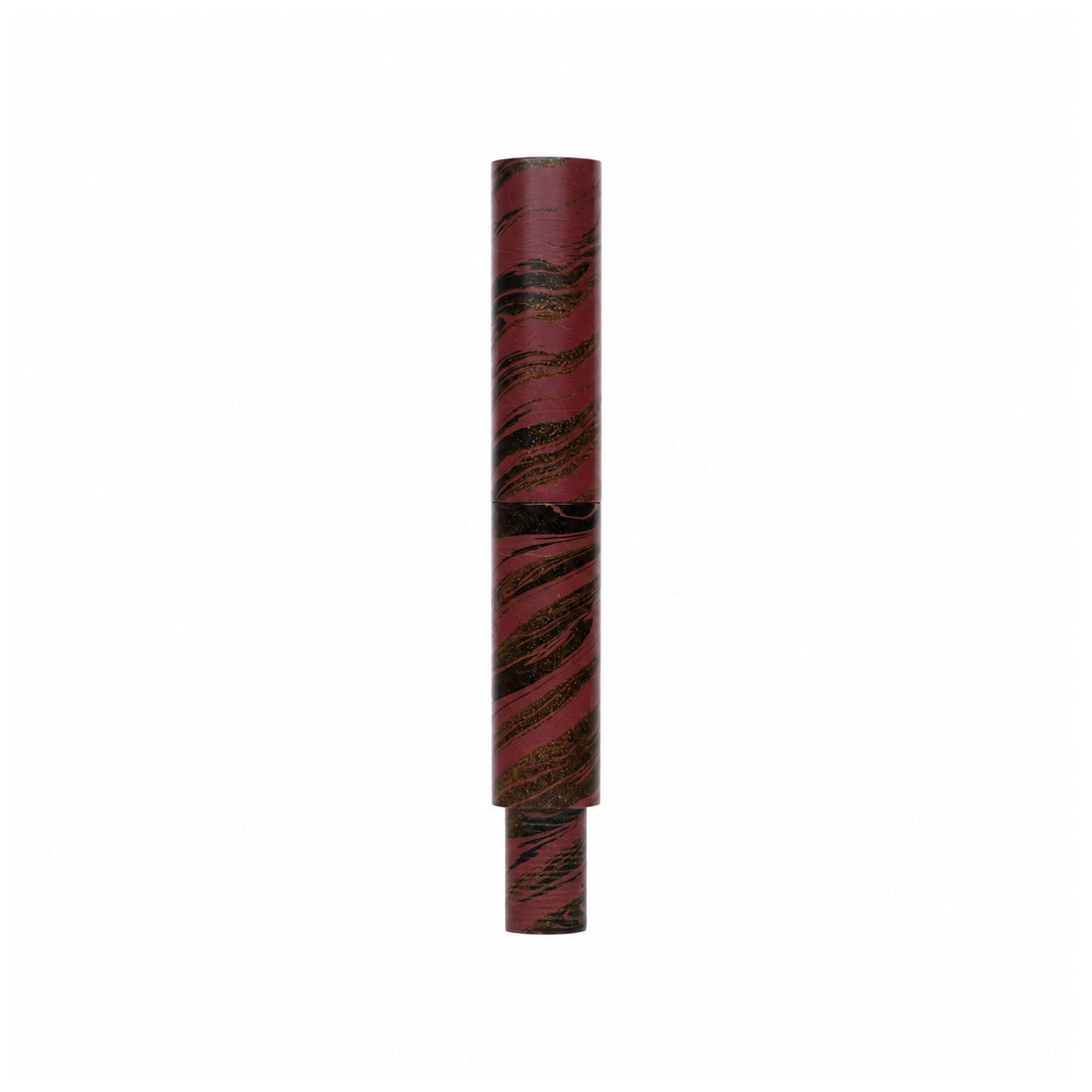 Penhouse.in Ebonite Dark Brown Swirl Pattern Eye Dropper Medium Nib Fountain Pen