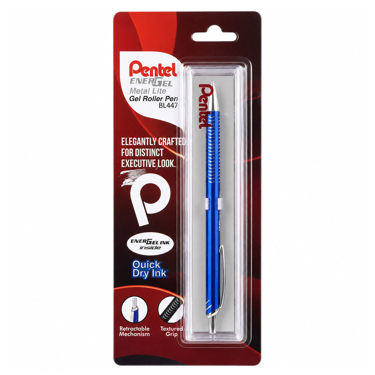 Pentel BL447 EnerGel Retractable Gel Pen - Blue