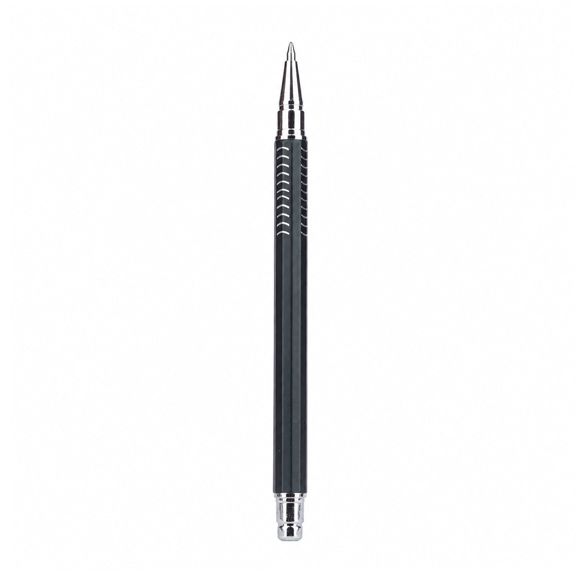 Pentel BL457 EnerGel Black Cap Rollerball Pen - Medium Tip, Metal Body