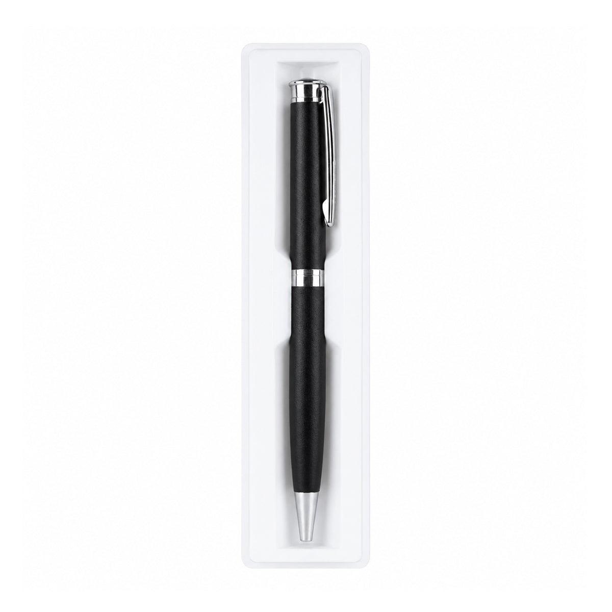 Submarine 1009 Twist Ballpen - Matte Black Metal, Fine Blue Ink