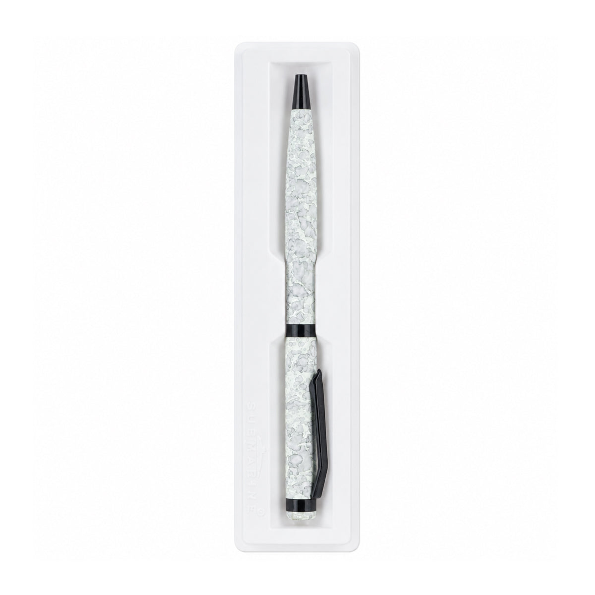 Submarine 993 Marble Dream Twist Ballpen - Green Marble Brass