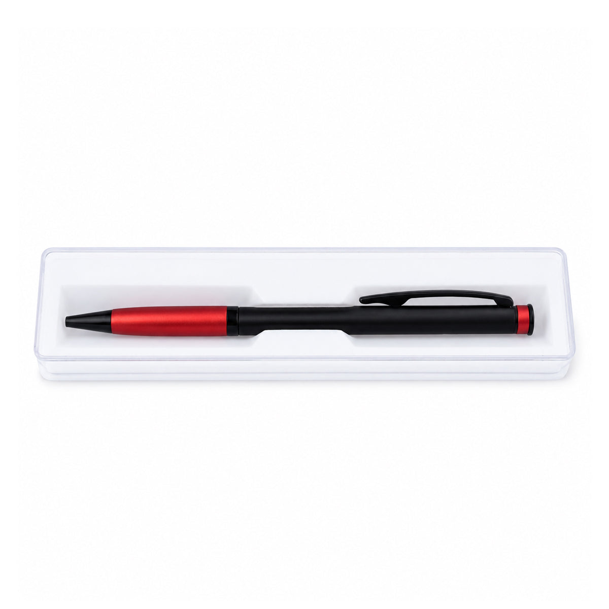 Submarine 872 Seaboy Twist Ballpen - Matte Black & Red Aluminum