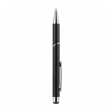 Submarine 843 Retractable Ballpen - Matte Black Metal Fine Tip Blue Ink