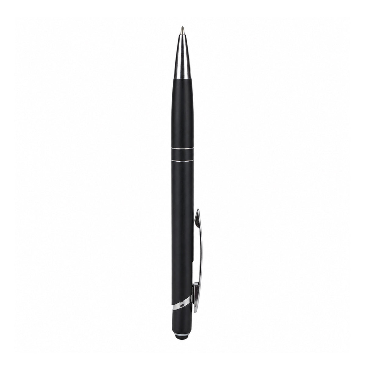 Submarine 975 Retractable Ballpen - Matte Black Metal Fine Tip Blue Ink