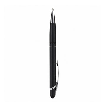 Submarine 975 Retractable Ballpen - Matte Black Metal Fine Tip Blue Ink