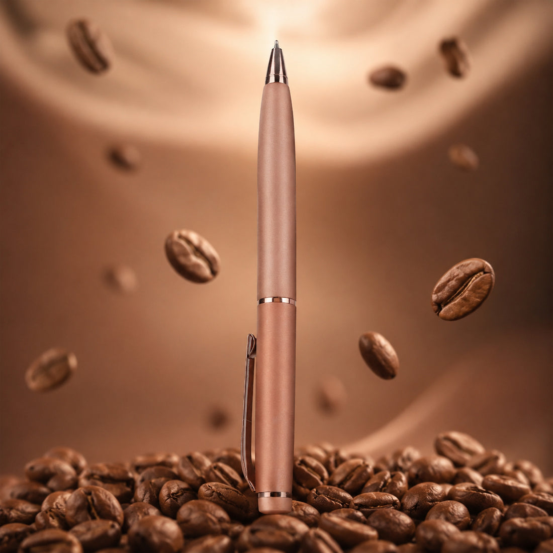 Submarine 980 Twist Ballpen - Matte Copper Brass Coffee Fragrance Blue Ink