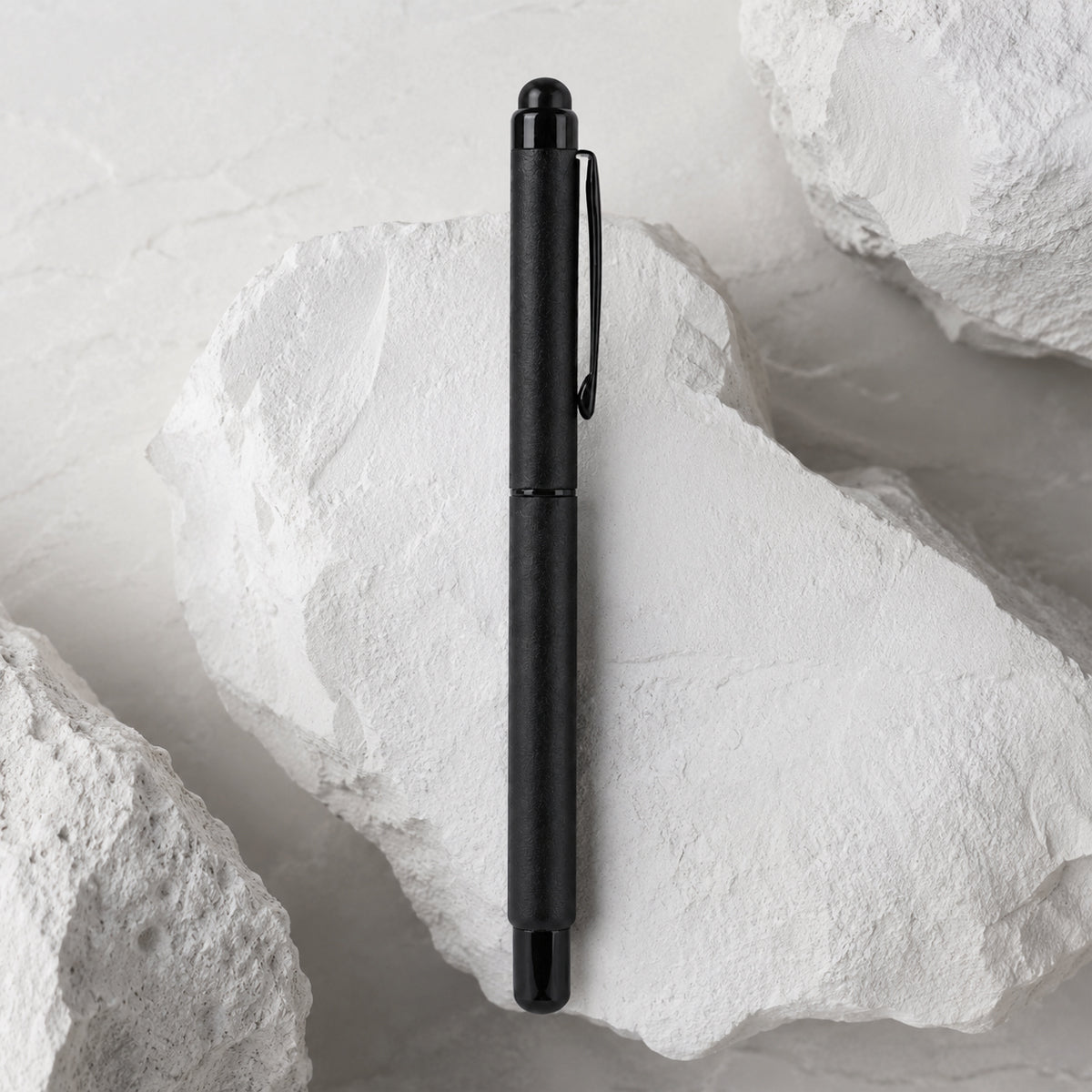 Submarine 2091 Cap Roller Ballpen - Matte Black Aluminum Fine Blue Ink