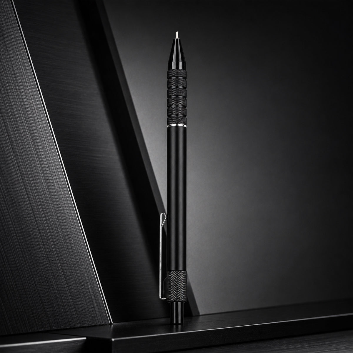 Unomax Matiz Metal Body Ball Point Pen — Black, Retractable