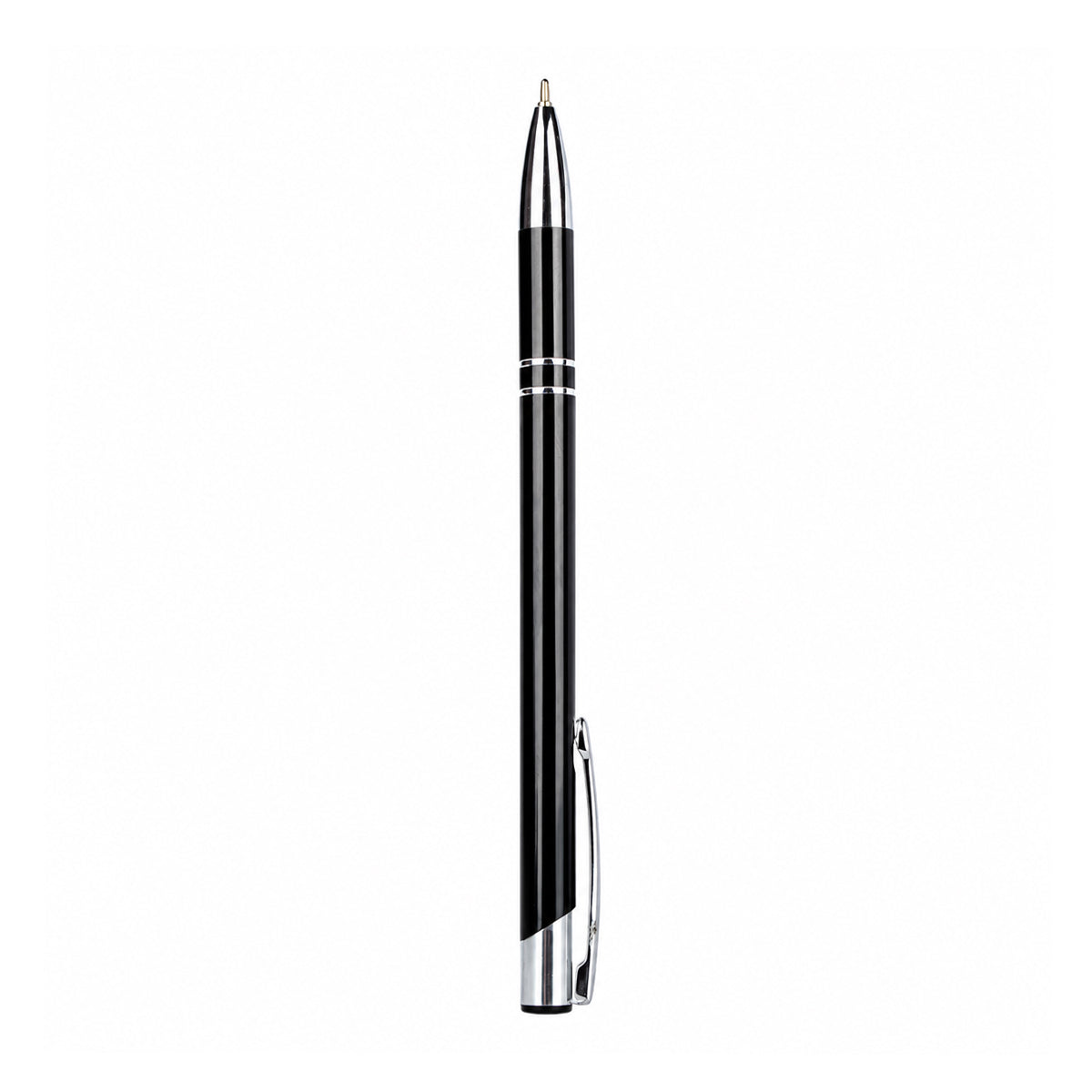 Unomax Kent Metal Body Ball Point Pen — Black, Retractable