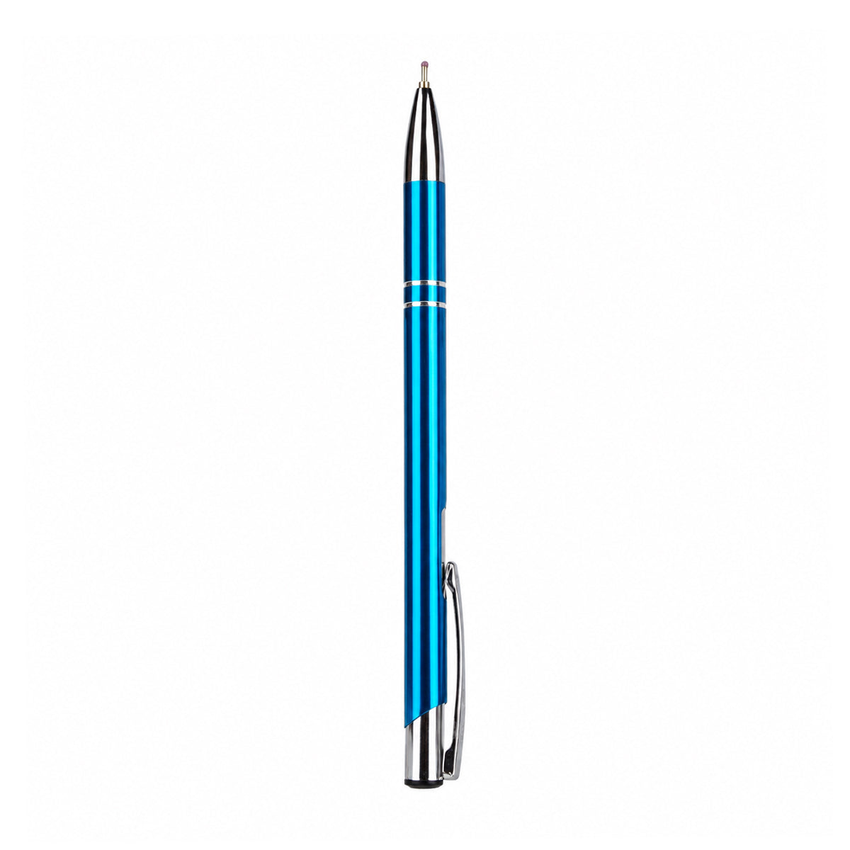 Unomax Kent Metal Body Ball Point Pen — Blue, Retractable