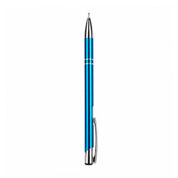 Unomax Kent Metal Body Ball Point Pen — Blue, Retractable
