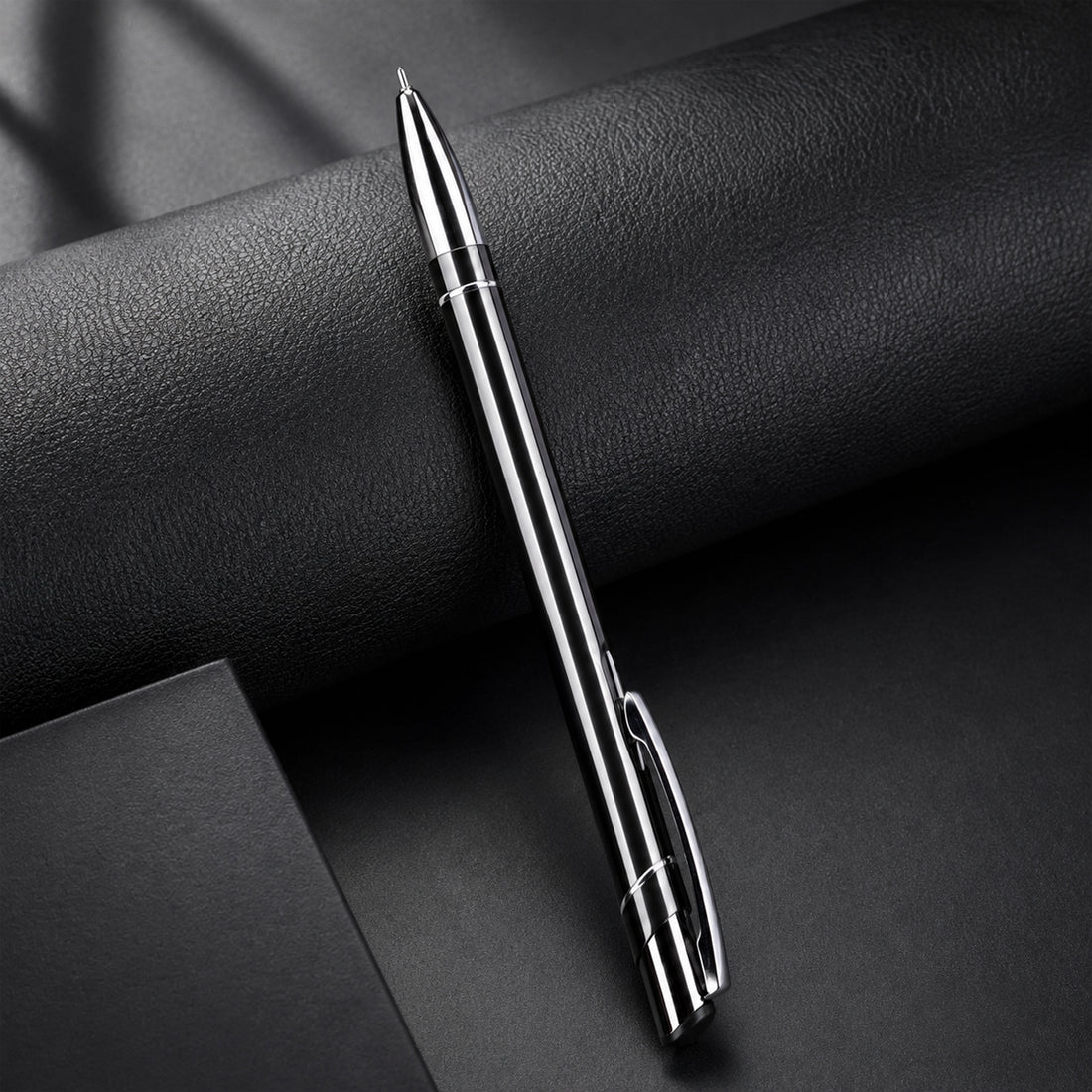 Unomax Valentino Metal Body Ball Point Pen — Grey, Retractable