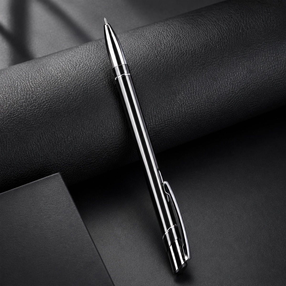 Unomax Valentino Metal Body Ball Point Pen — Grey, Retractable