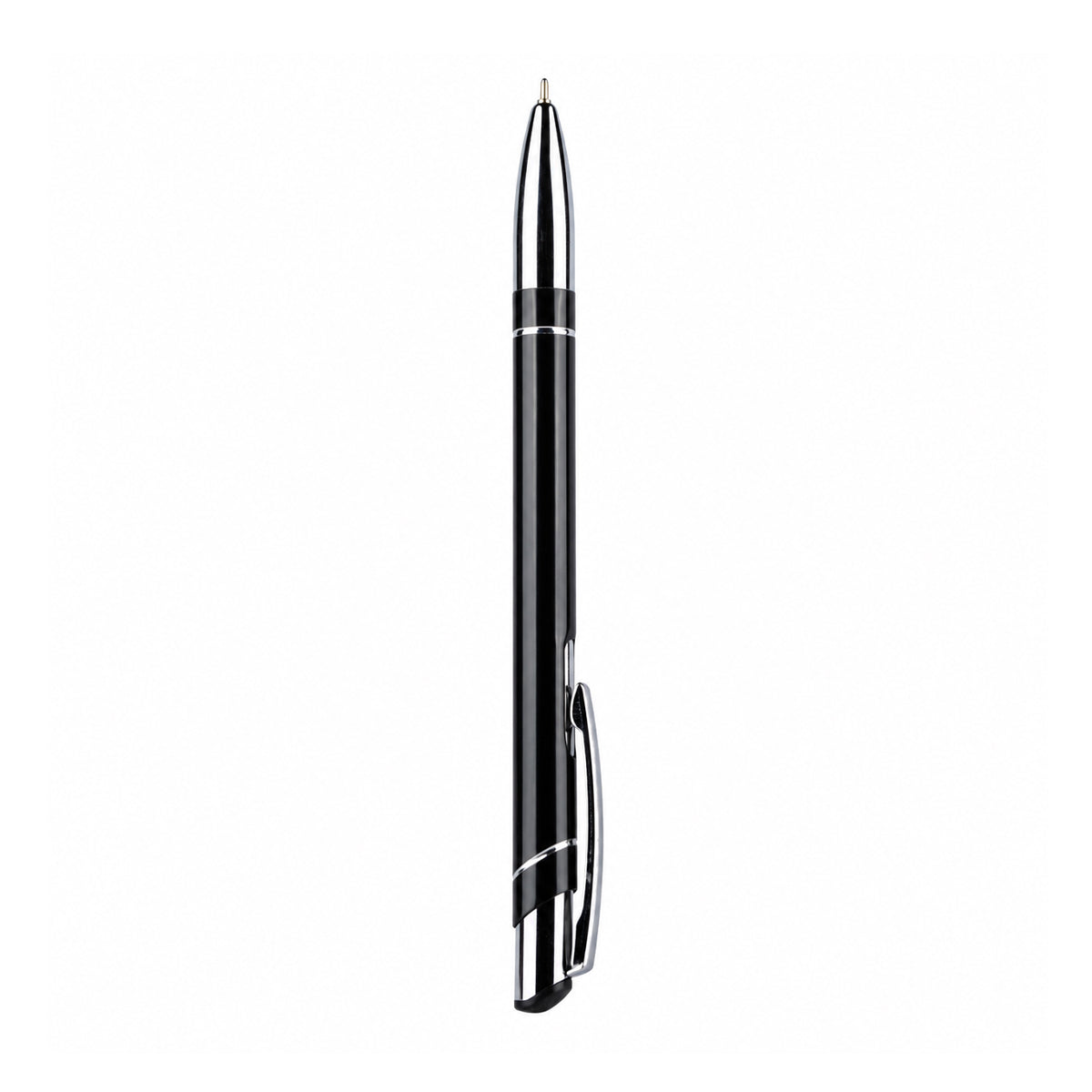 Unomax Valentino Metal Body Ball Point Pen — Black, Retractable