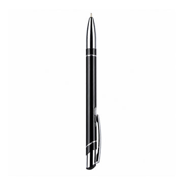 Unomax Valentino Metal Body Ball Point Pen — Black, Retractable