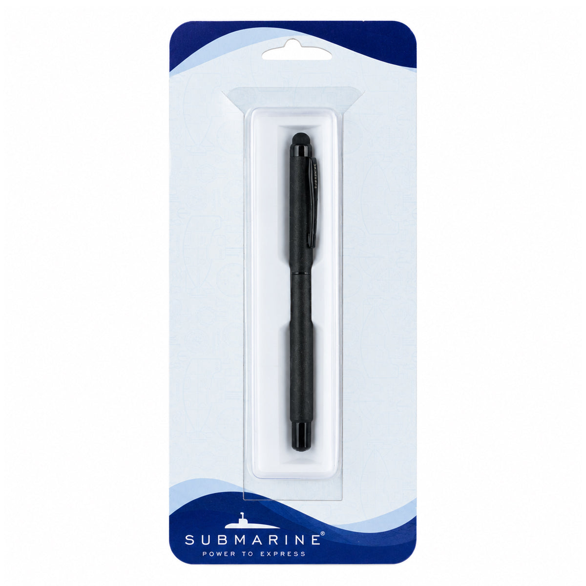 Submarine 2091 Matte Black Roller Pen — Cap Type with Mobile Touch Tip