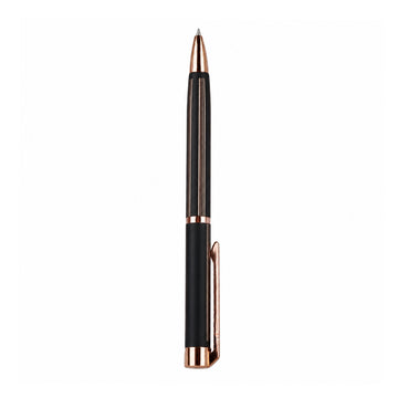 Submarine 1068 Jade Solid Lean Ball Pen — Matte Black & Copper, Twist Type