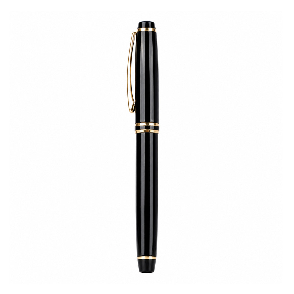 Submarine 827 Roller Pen — Black Metal Body — Cap Mechanism