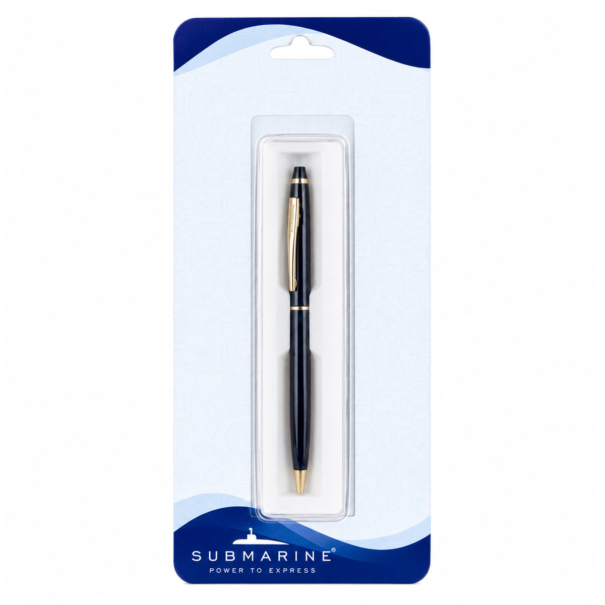 Submarine 2067 Cris Glossy Black Ball Pen – Twist Type