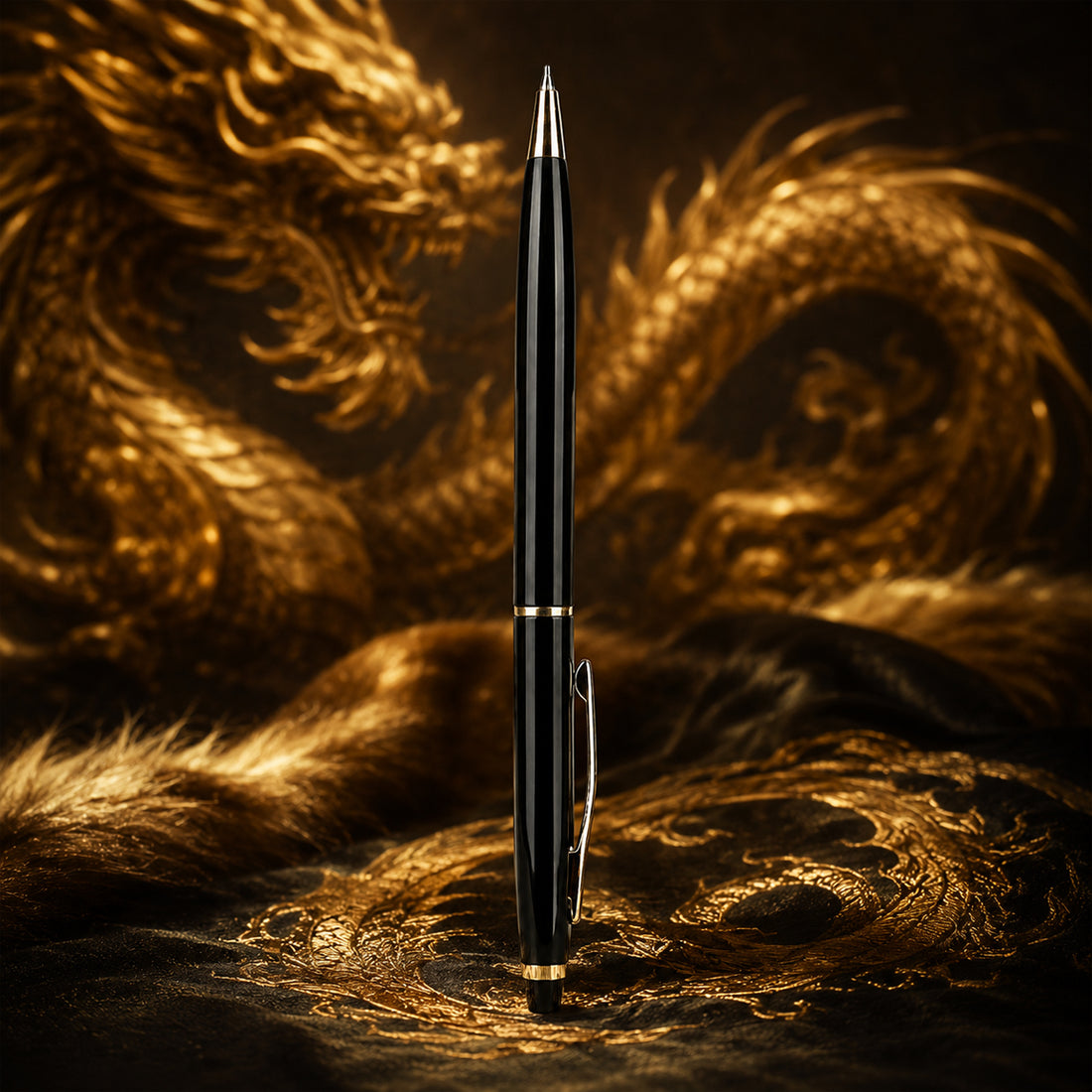 Submarine 2067 Cris Glossy Black Ball Pen – Twist Type