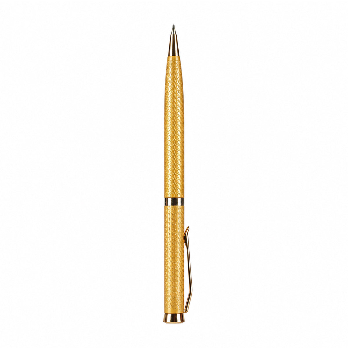Submarine 884 Golden Colour Body with Stone on Top – Twist Type Ball Pen