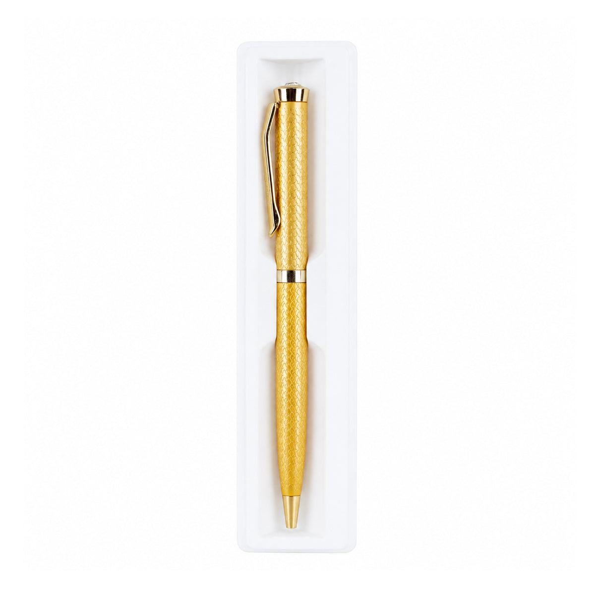 Submarine 884 Golden Colour Body with Stone on Top – Twist Type Ball Pen