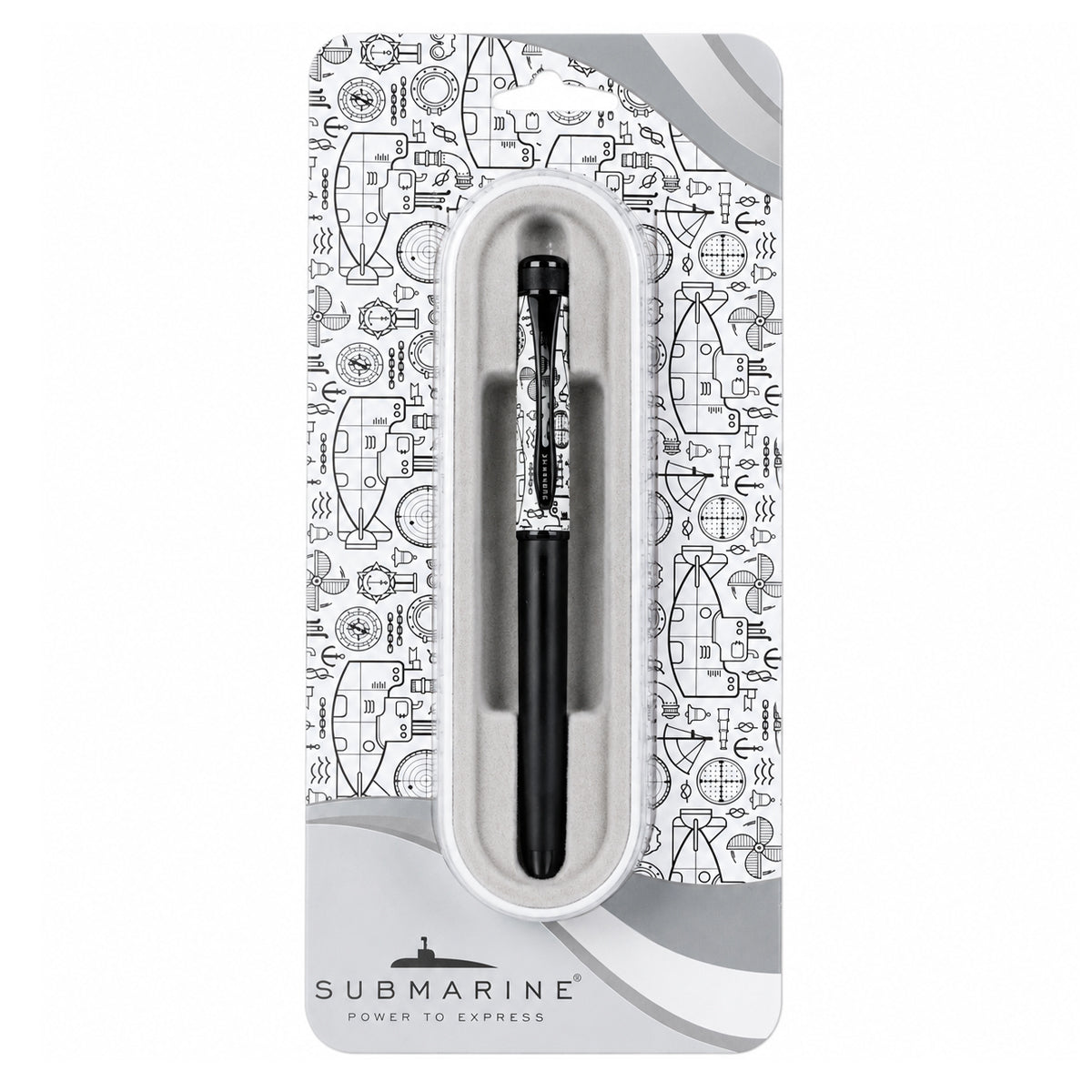 Submarine 895 Liberty Watermark Roller Pen – Cap Type