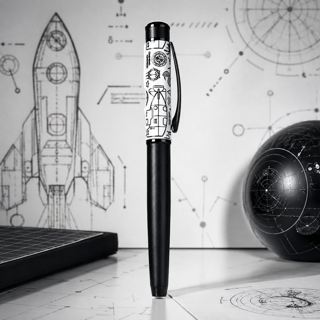 Submarine 895 Liberty Watermark Roller Pen – Cap Type